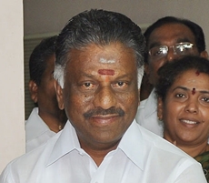 Tamil Nadu chief minister O Panneerselvam's